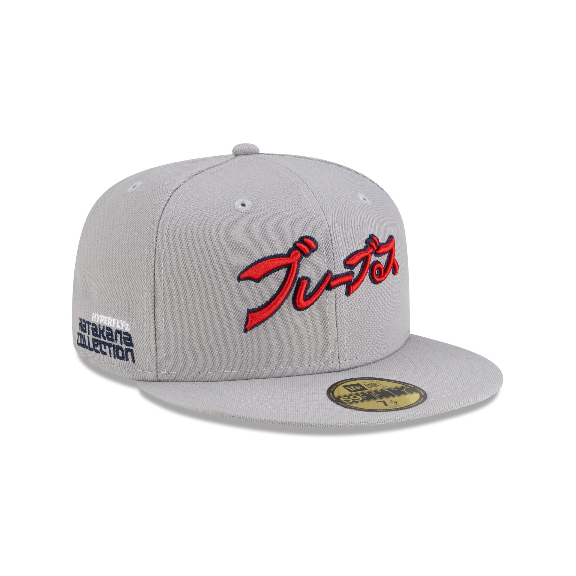 Hyperfly Katakana x Atlanta Braves Gray 59FIFTY Fitted Hat – New Era Cap