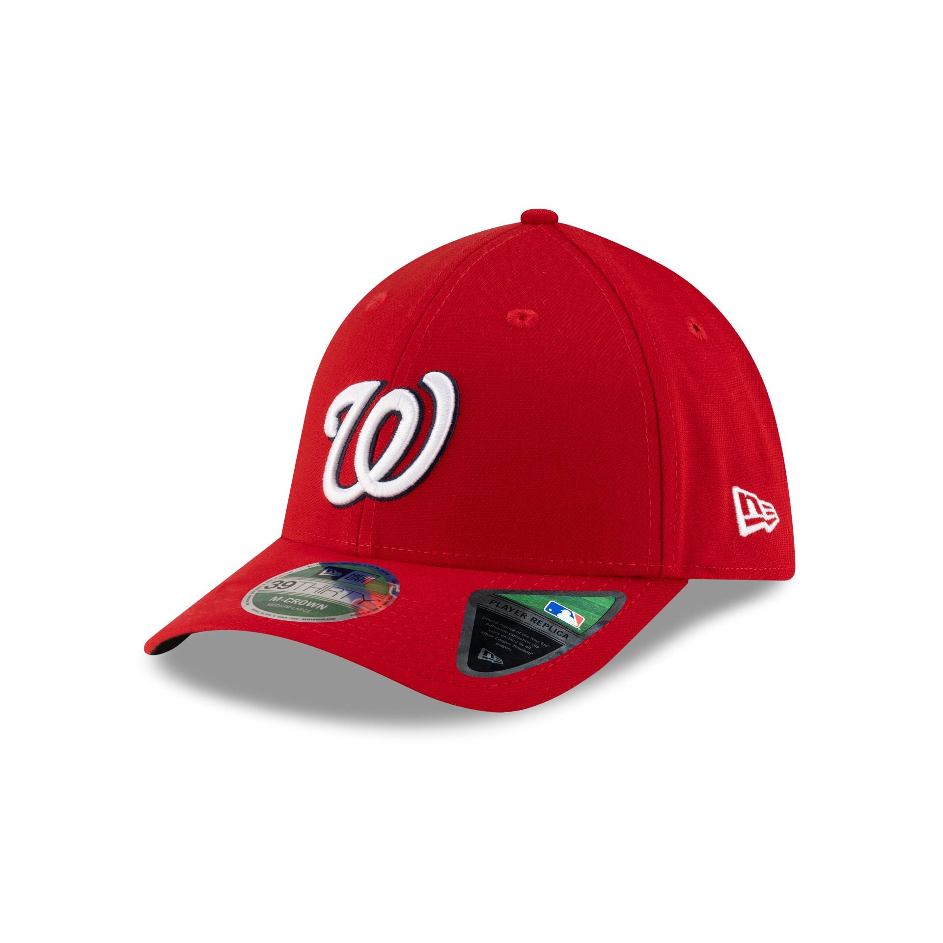 George Washington Cap Washington Nationals Player Replica 39THIRTY M-Crown Stretch Fit Hat ...