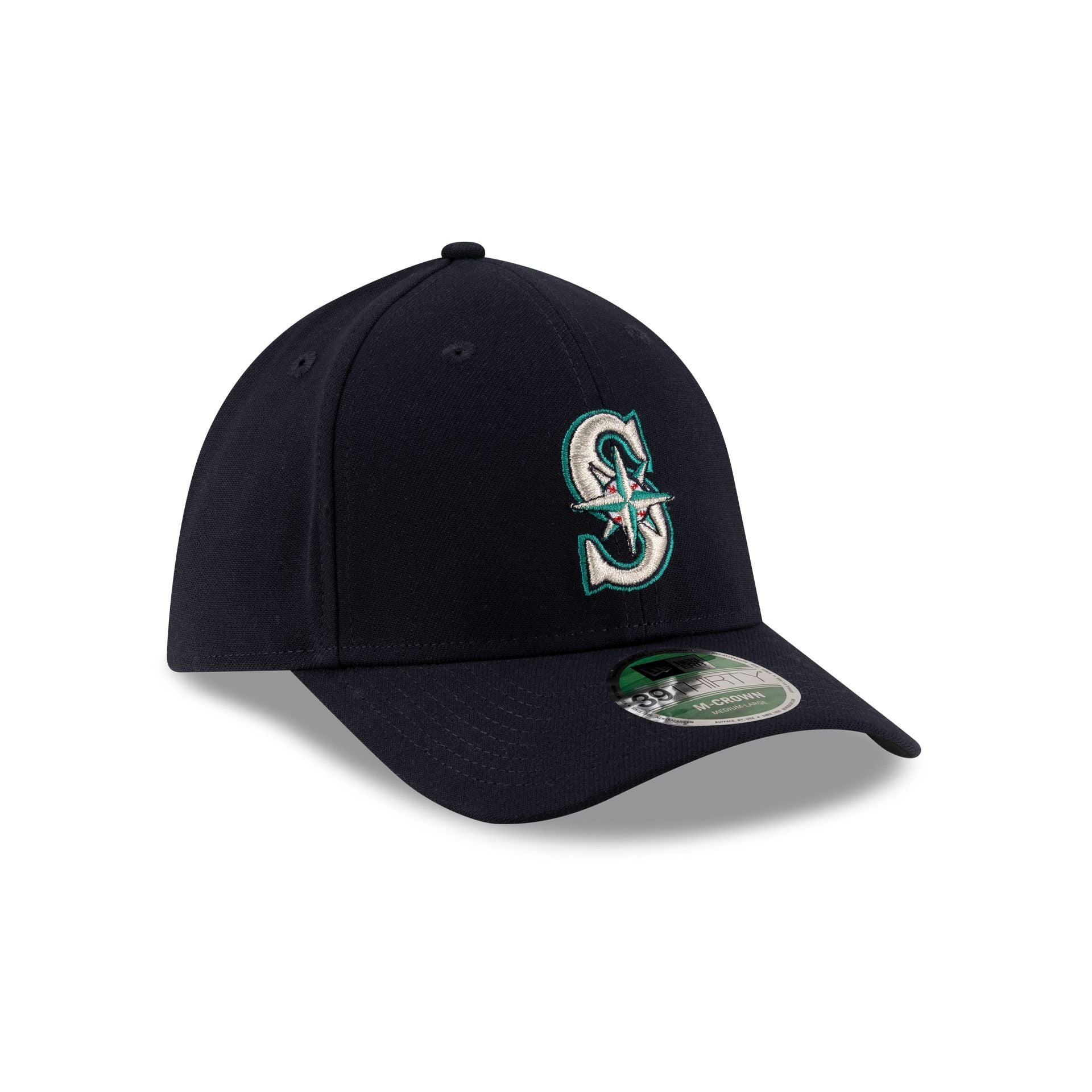 Seattle Mariners Player Replica 39THIRTY M-Crown Stretch Fit Hat