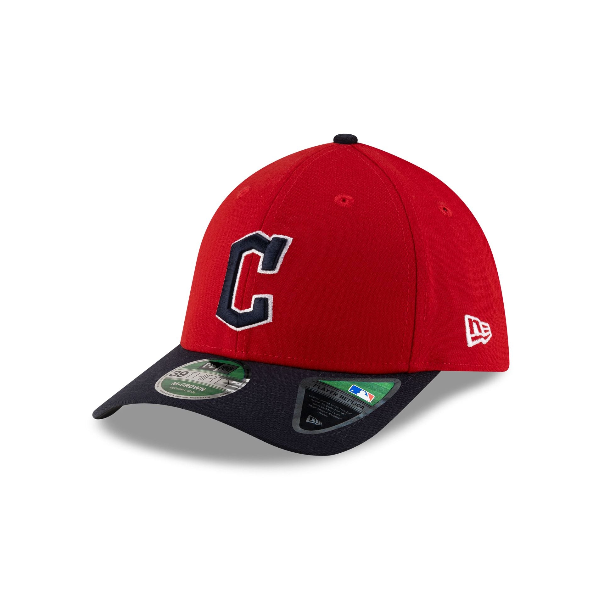 Cleveland Guardians Player Replica 39THIRTY M-Crown Stretch Fit Hat