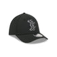 Boston Red Sox Black and White 39THIRTY M-Crown Stretch Fit Hat