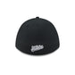 Athletics Black and White 39THIRTY M-Crown Stretch Fit Hat