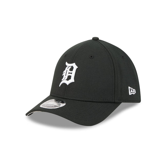 Detroit Tigers Black and White 39THIRTY M-Crown Stretch Fit Hat - New Era Cap