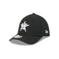 Houston Astros Black and White 39THIRTY M-Crown Stretch Fit Hat
