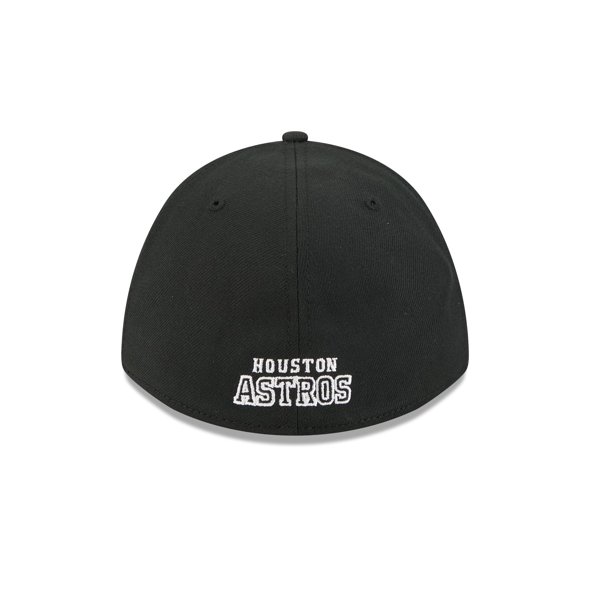 Houston Astros Black and White 39THIRTY M-Crown Stretch Fit Hat