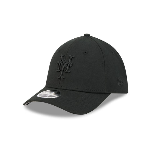 New York Mets Black and White 39THIRTY M-Crown Stretch Fit Hat - New Era Cap