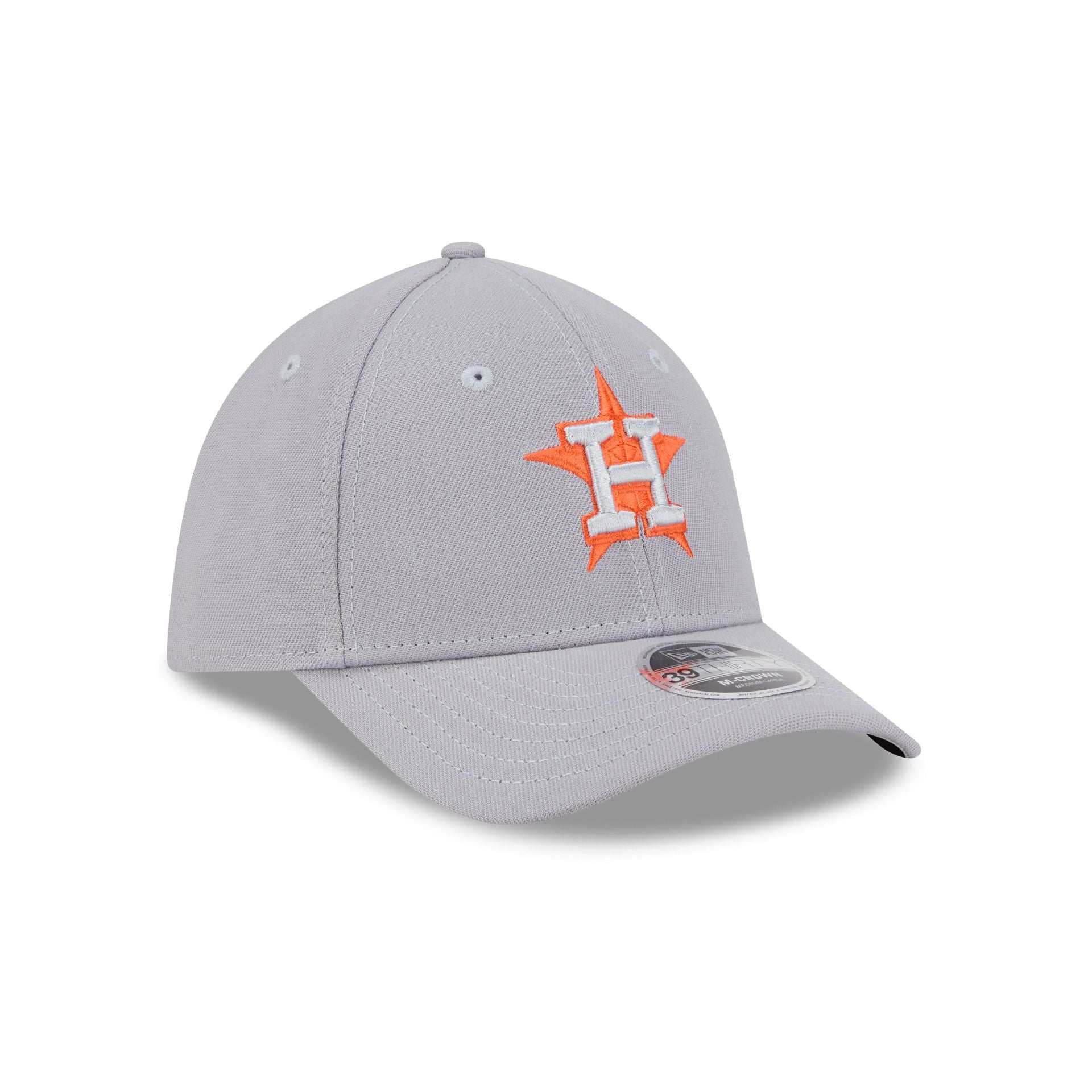 Houston Astros Gray 39THIRTY M-Crown Stretch Fit Hat