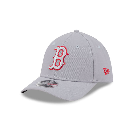 Boston Red Sox Gray 39THIRTY M-Crown Stretch Fit Hat - New Era Cap
