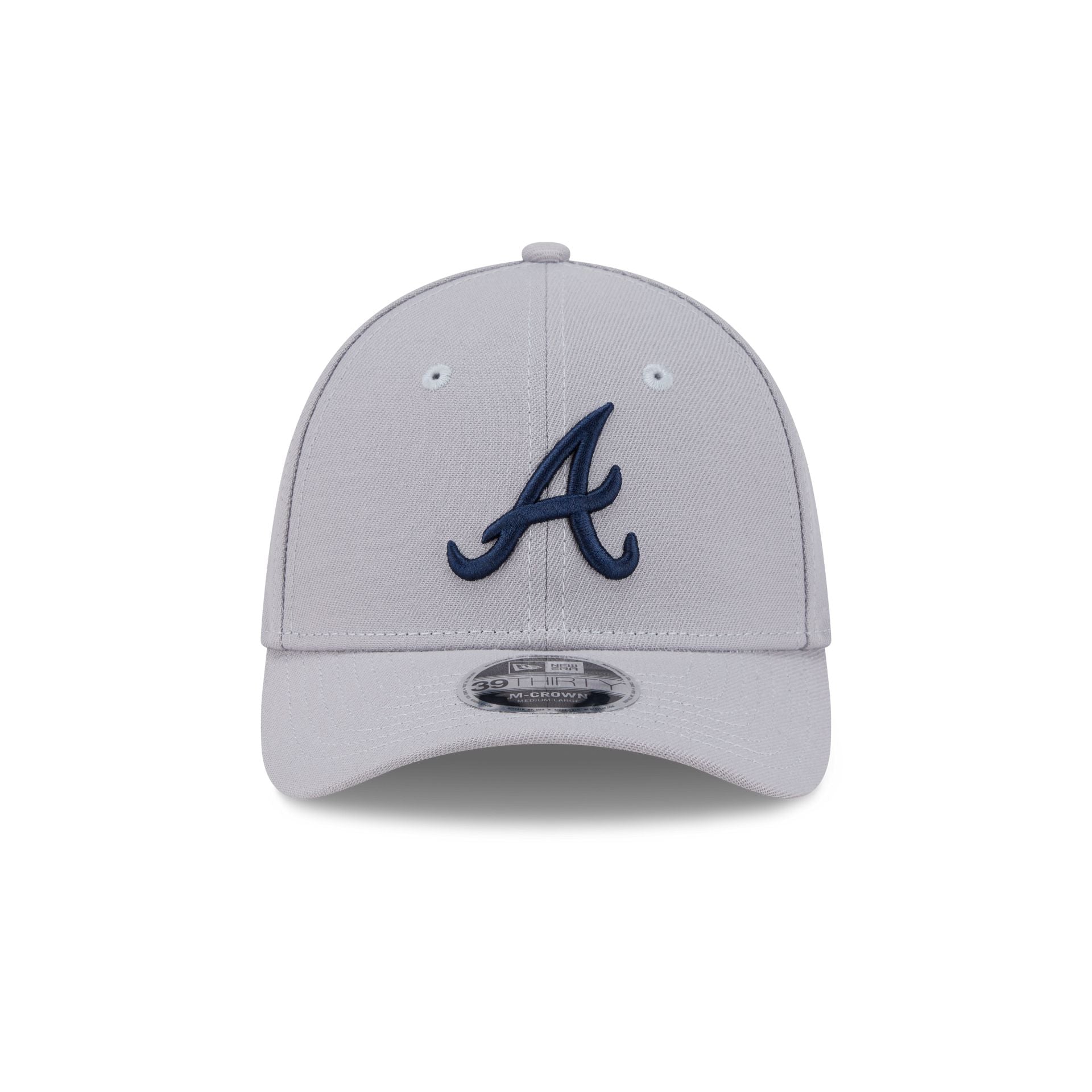 Atlanta Braves Gray 39THIRTY M-Crown Stretch Fit Hat