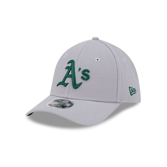 Athletics Gray 39THIRTY M-Crown Stretch Fit Hat - New Era Cap