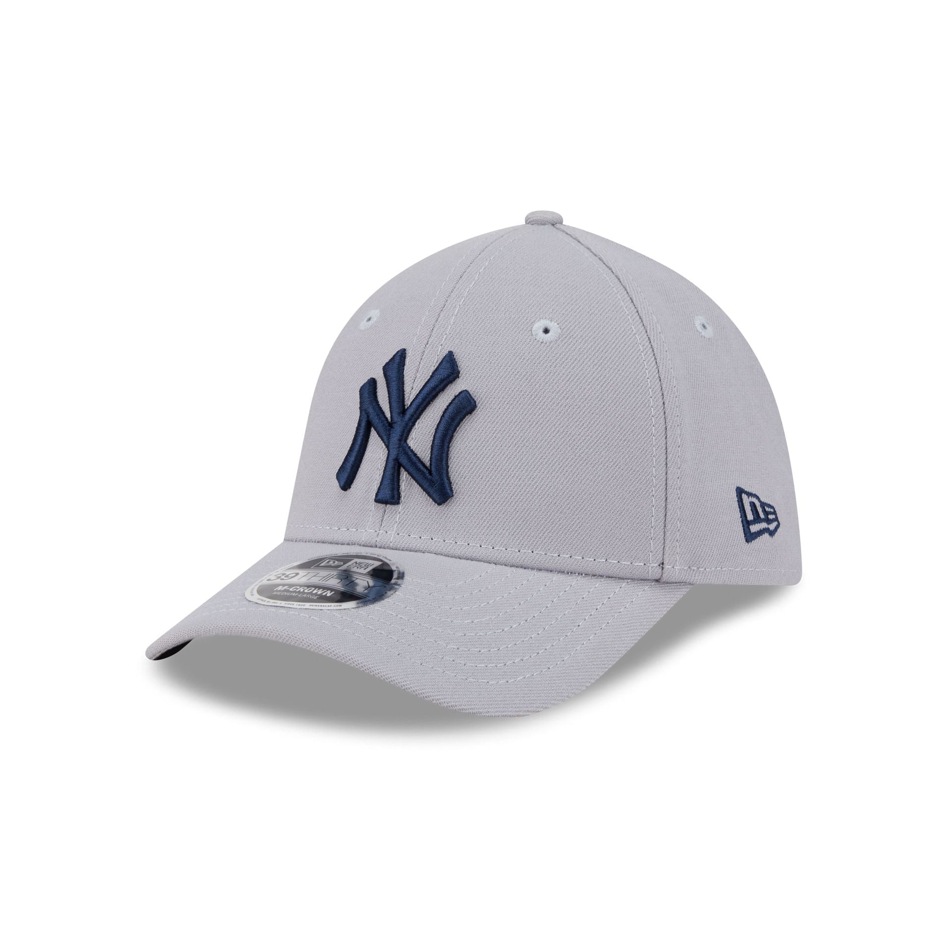New York Yankees Gray 39THIRTY M-Crown Stretch Fit Hat