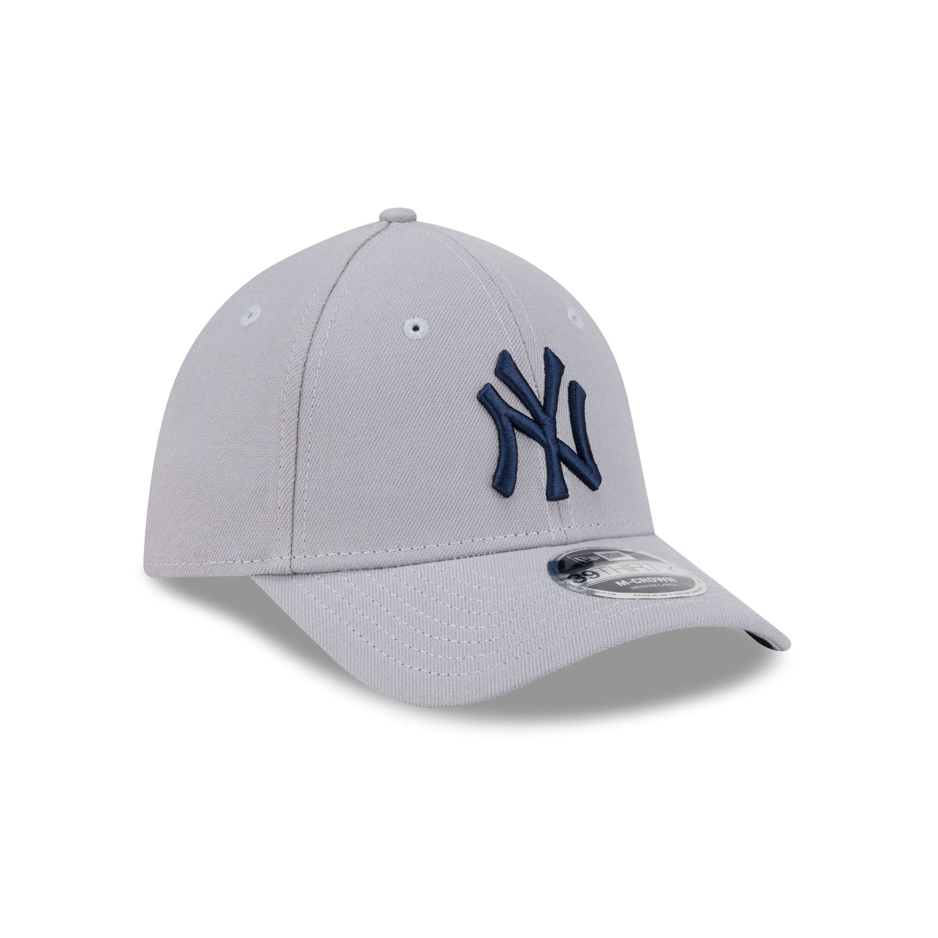 New York Yankees Gray 39THIRTY M-Crown Stretch Fit Hat