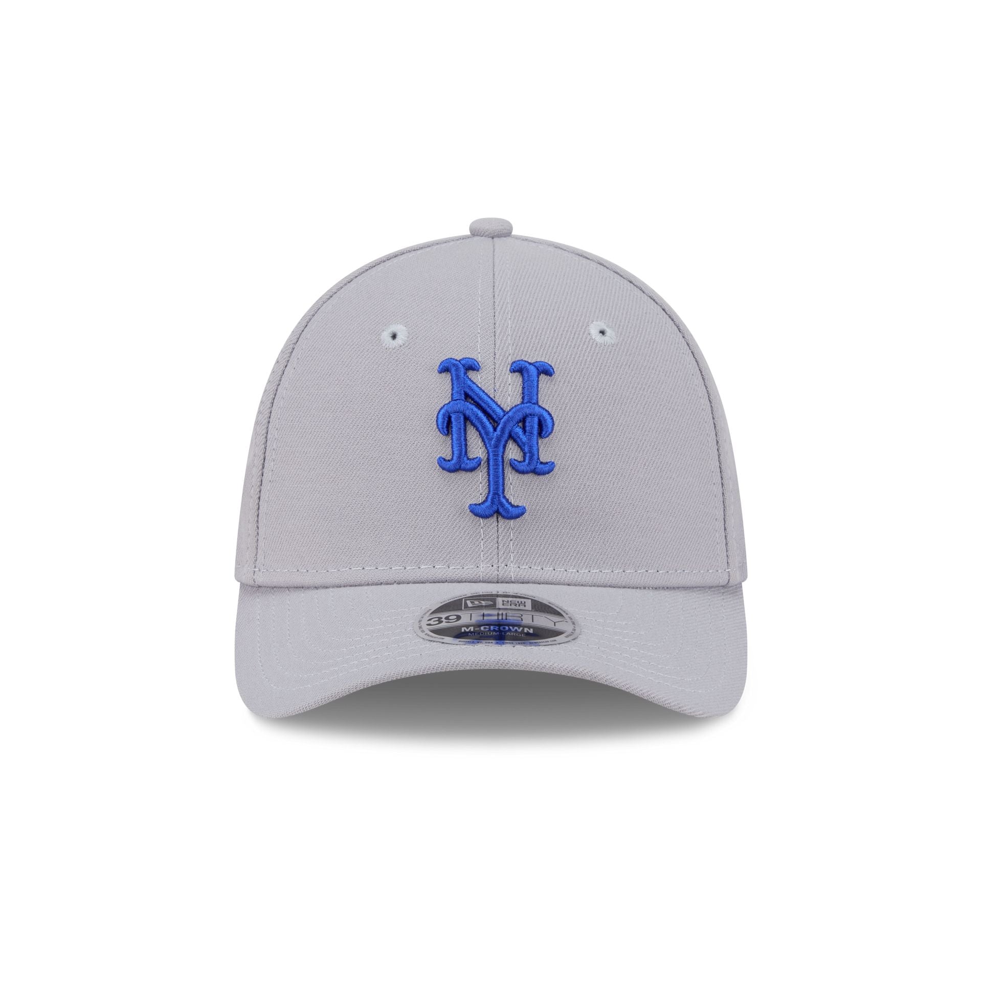 New York Mets Gray 39THIRTY M-Crown Stretch Fit Hat