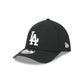 Los Angeles Dodgers Black and White 39THIRTY M-Crown Stretch Fit Hat