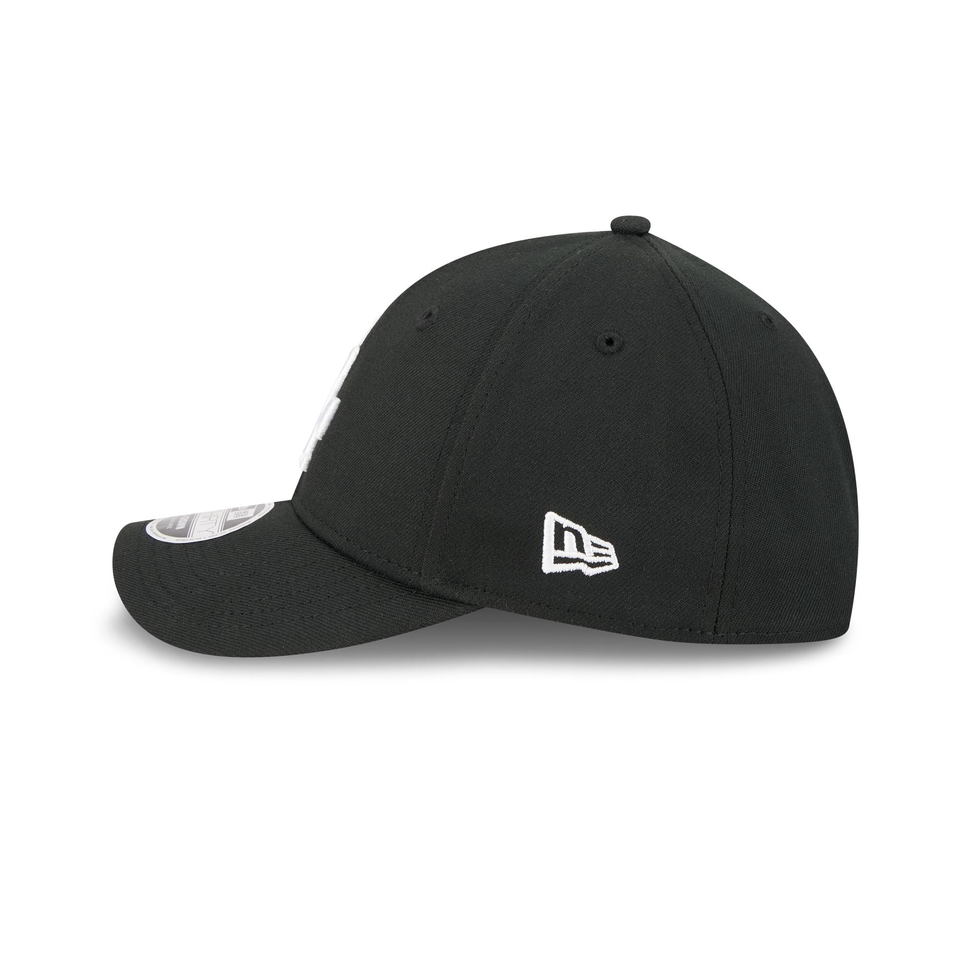 Los Angeles Dodgers Black and White 39THIRTY M-Crown Stretch Fit Hat