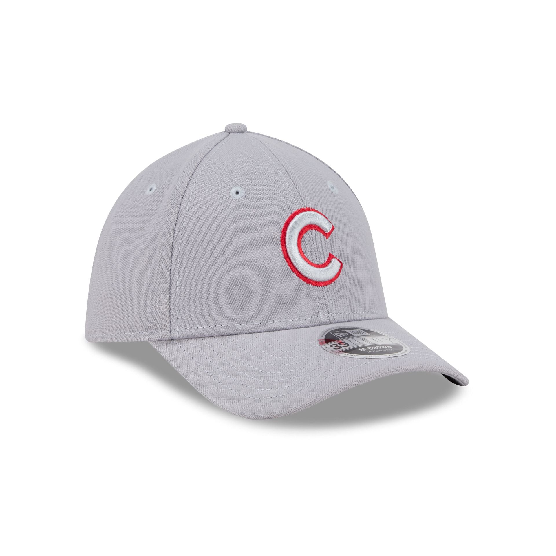 Chicago Cubs Gray 39THIRTY M-Crown Stretch Fit Hat