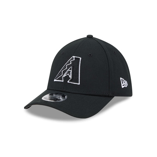 Arizona Diamondbacks Black and White 39THIRTY M-Crown Stretch Fit Hat - New Era Cap