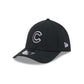Chicago Cubs Black and White 39THIRTY M-Crown Stretch Fit Hat
