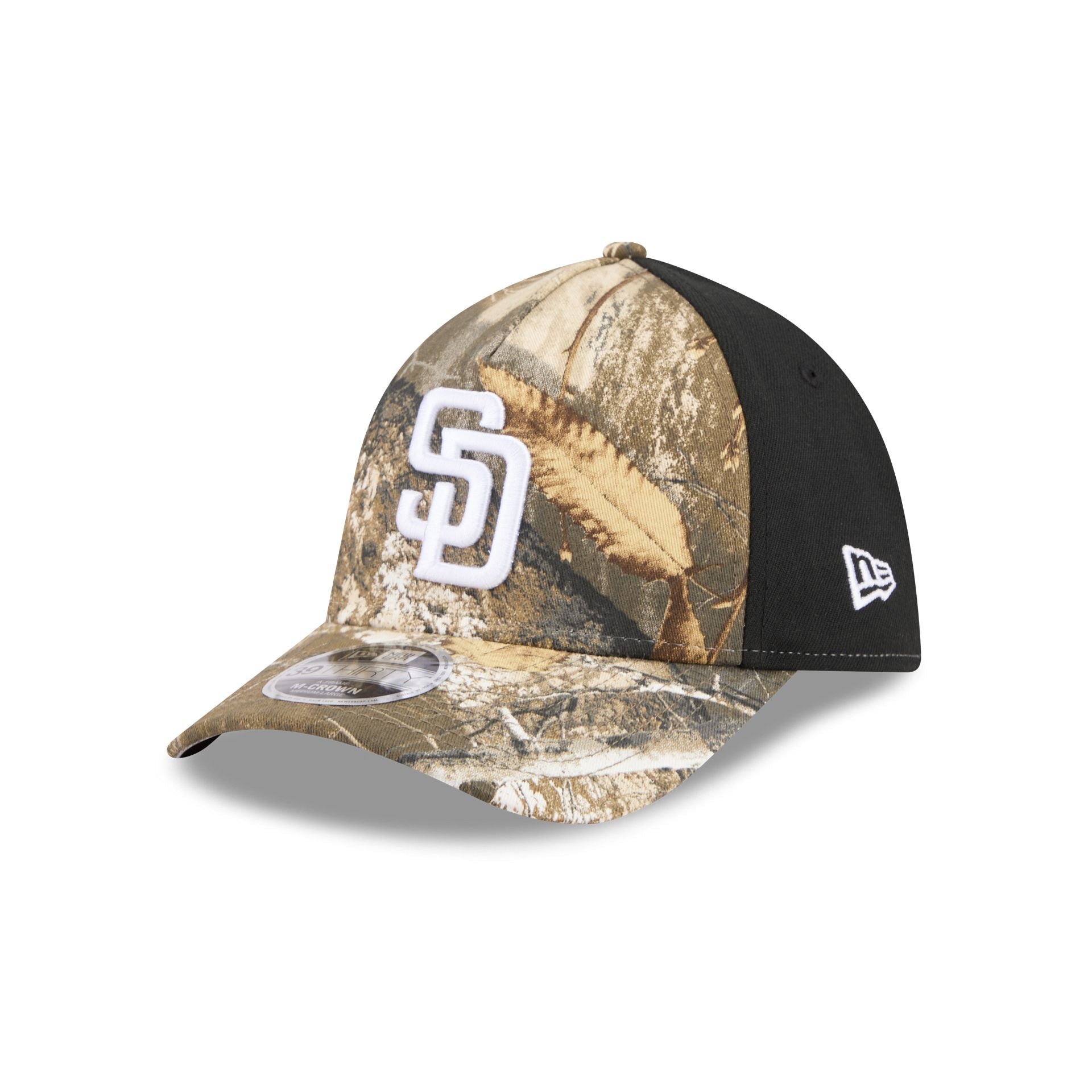 San Diego Padres Realtree 39THIRTY M-Crown A-Frame Stretch Fit Hat