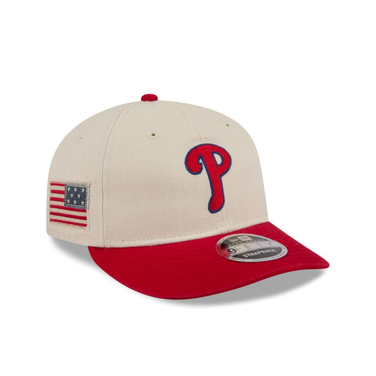 Philadelphia Phillies Three Looms Americana Herringbone Retro Crown 9FIFTY Adjustable Hat - New Era Cap
