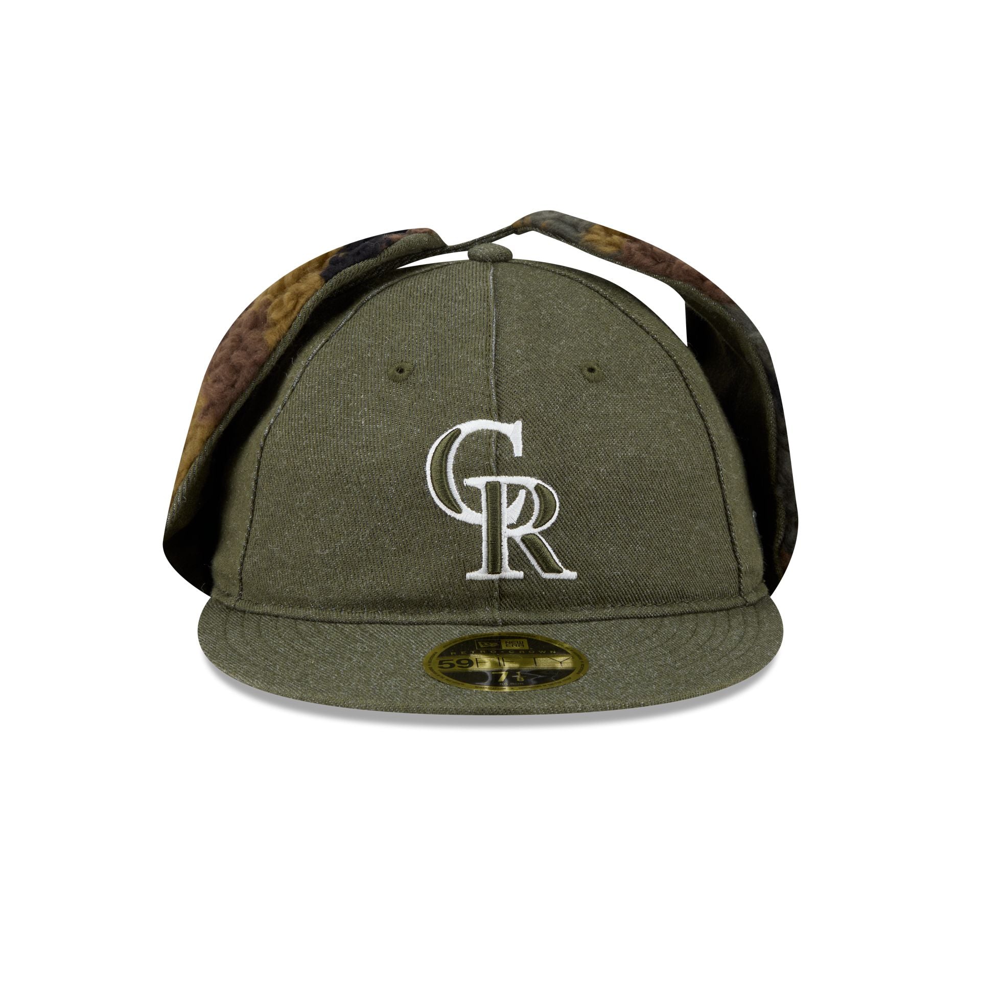 Colorado Rockies Three Looms Cotton Twill Camo Retro Crown Dog Ear 59FIFTY Fitted Hat