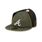 Atlanta Braves Three Looms Cotton Twill Camo Retro Crown Dog Ear 59FIFTY Fitted Hat