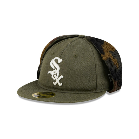 Chicago White Sox Three Looms Cotton Twill Camo Retro Crown Dog Ear 59FIFTY Fitted Hat - New Era Cap