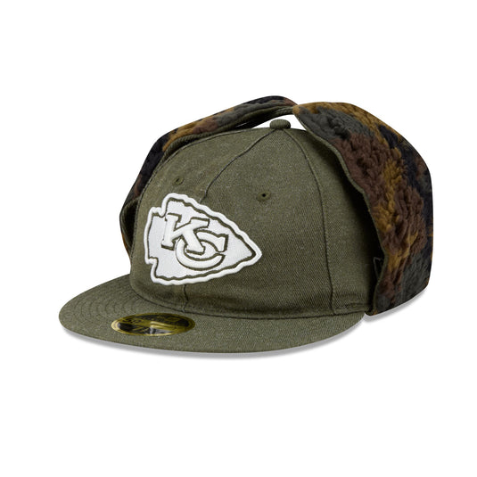 Kansas City Chiefs Three Looms Cotton Twill Camo Retro Crown Dog Ear 59FIFTY Fitted Hat - New Era Cap