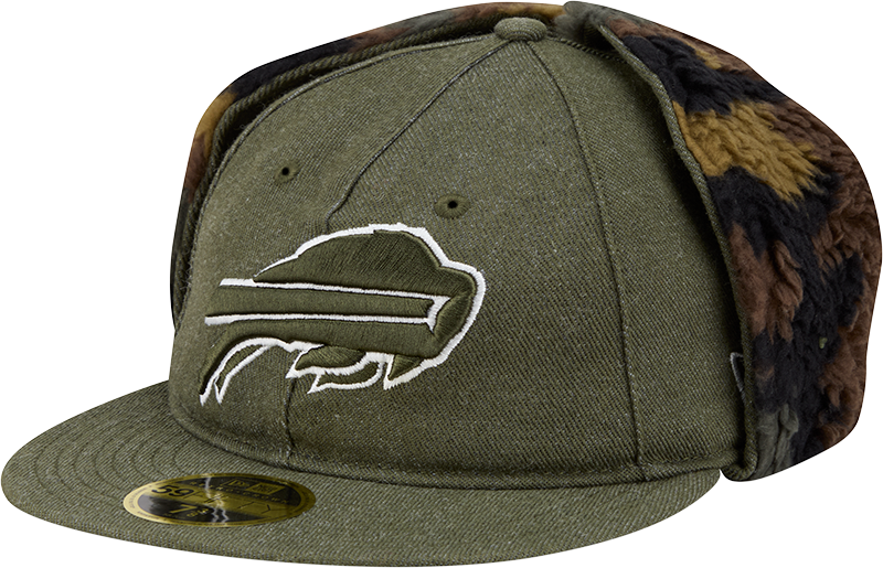 Buffalo Bills Three Looms Cotton Twill Camo Retro Crown Dog Ear 59FIFTY Fitted Hat