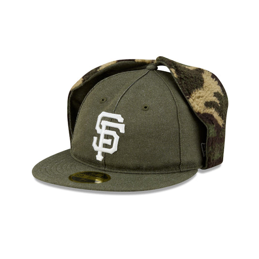 San Francisco Giants Three Looms Cotton Twill Camo Retro Crown Dog Ear 59FIFTY Fitted Hat - New Era Cap