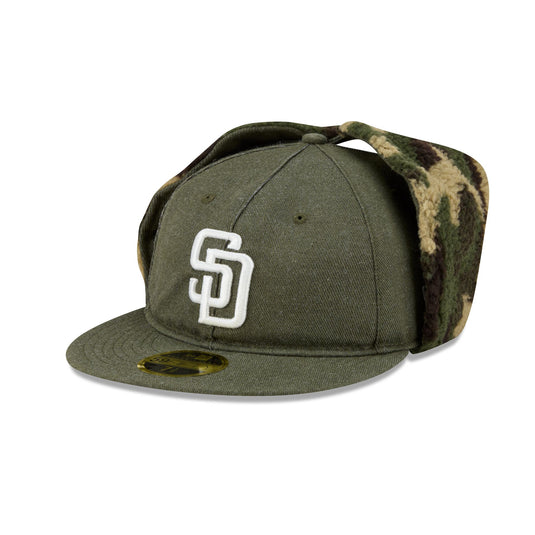 San Diego Padres Three Looms Cotton Twill Camo Retro Crown Dog Ear 59FIFTY Fitted Hat - New Era Cap
