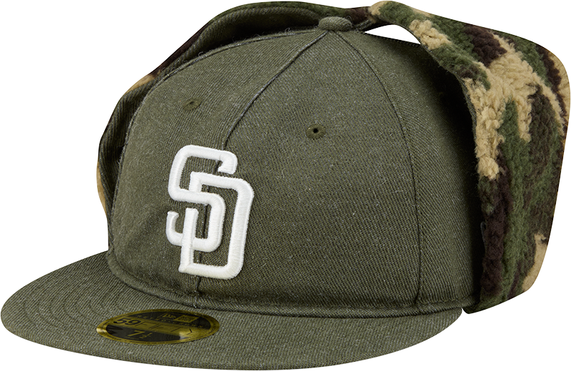 San Diego Padres Three Looms Cotton Twill Camo Retro Crown Dog Ear 59FIFTY Fitted Hat
