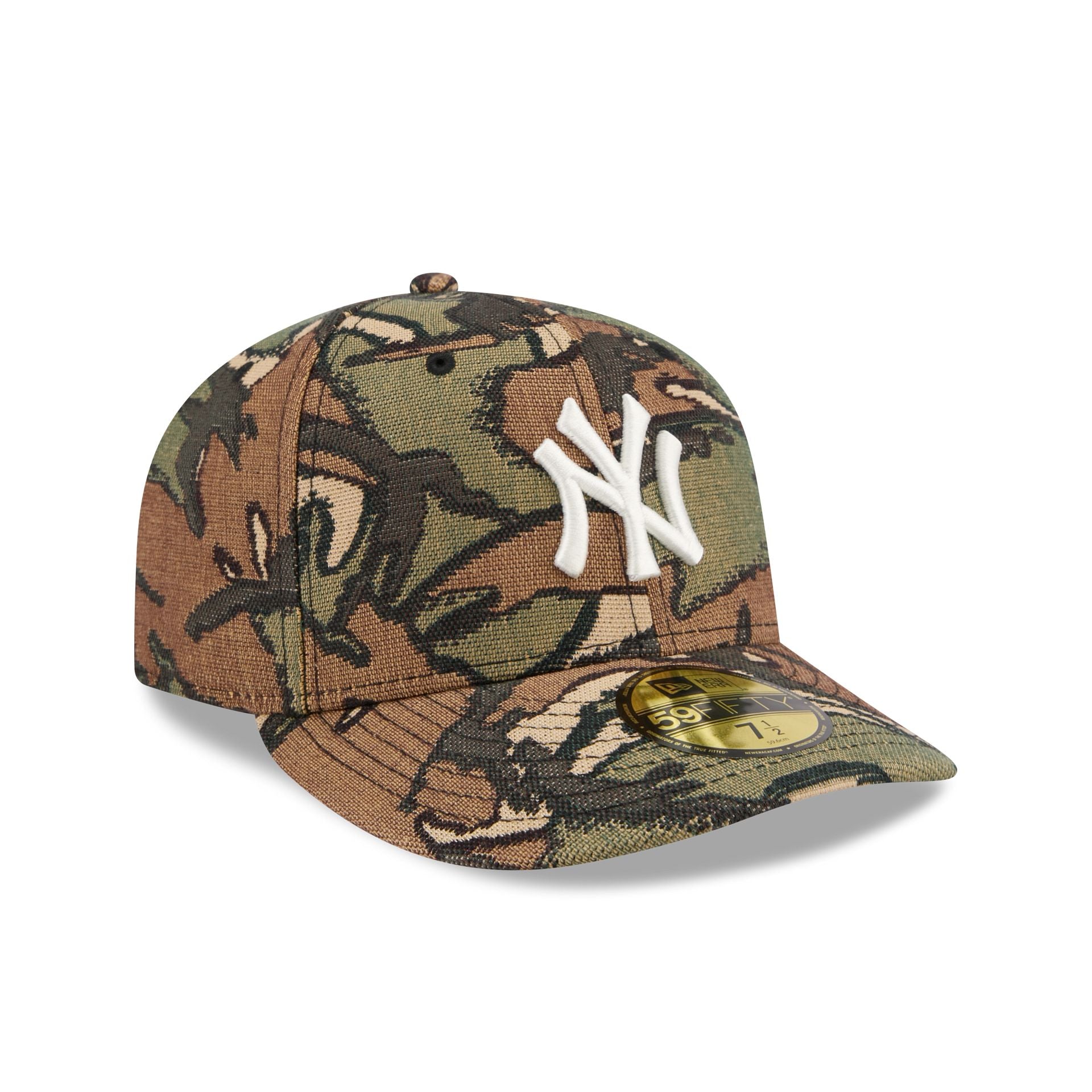 New York Yankees Three Looms Jacquard Camo 59FIFTY Fitted Hat