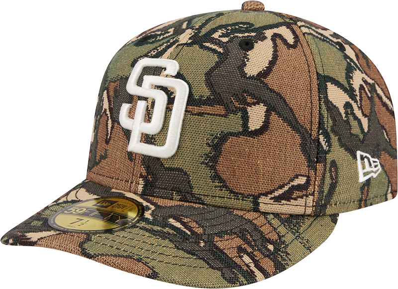 San Diego Padres Three Looms Jacquard Camo 59FIFTY Fitted Hat