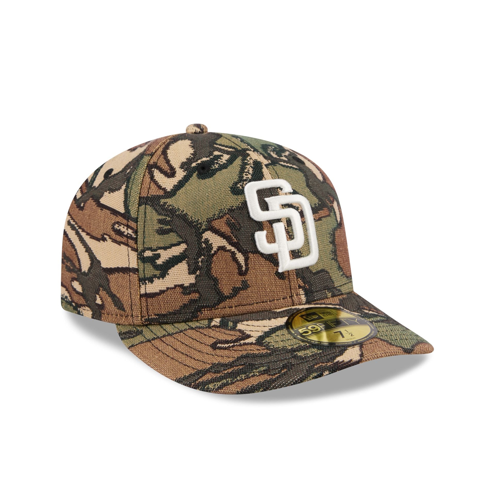 San Diego Padres Three Looms Jacquard Camo 59FIFTY Fitted Hat