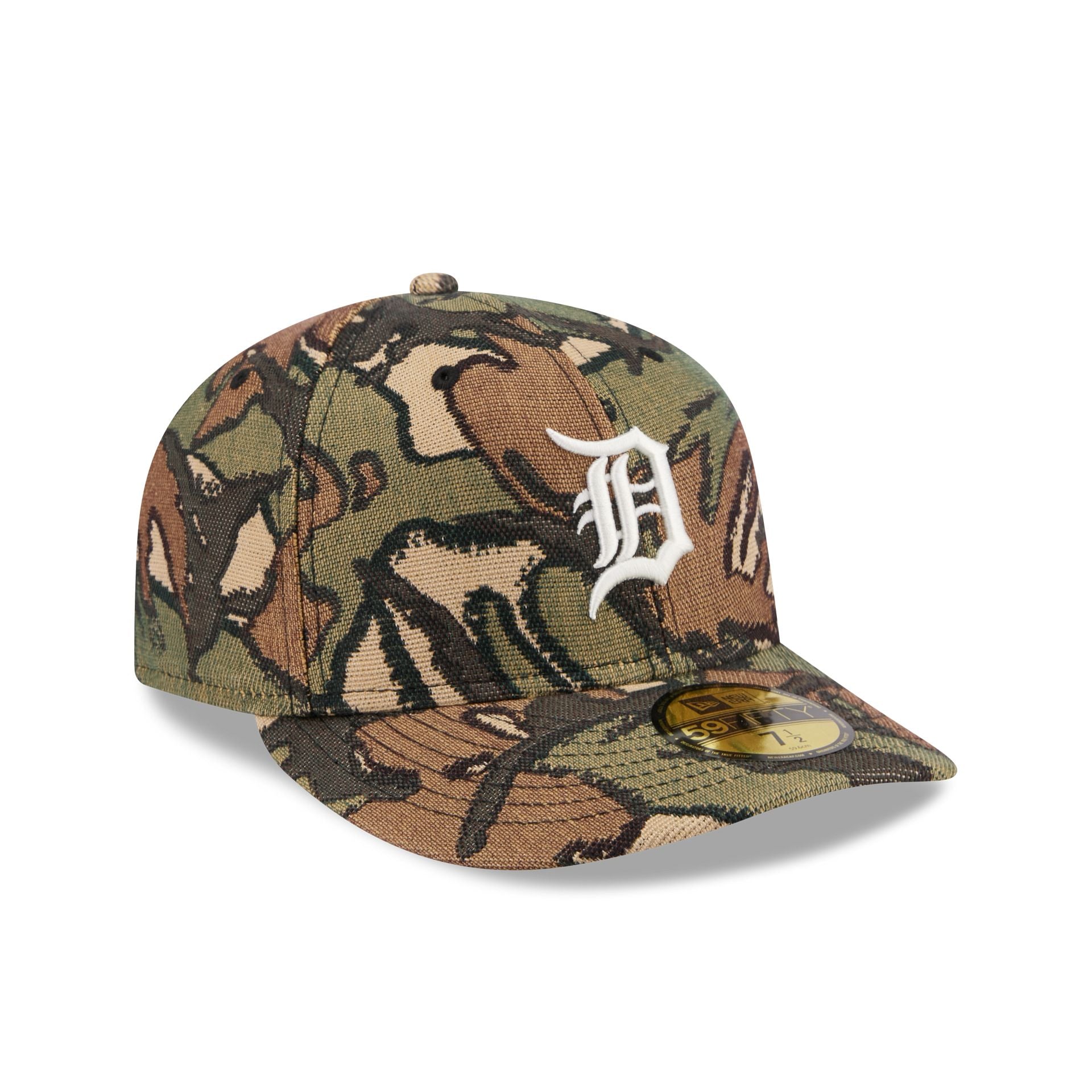 Detroit Tigers Three Looms Jacquard Camo 59FIFTY Fitted Hat – New