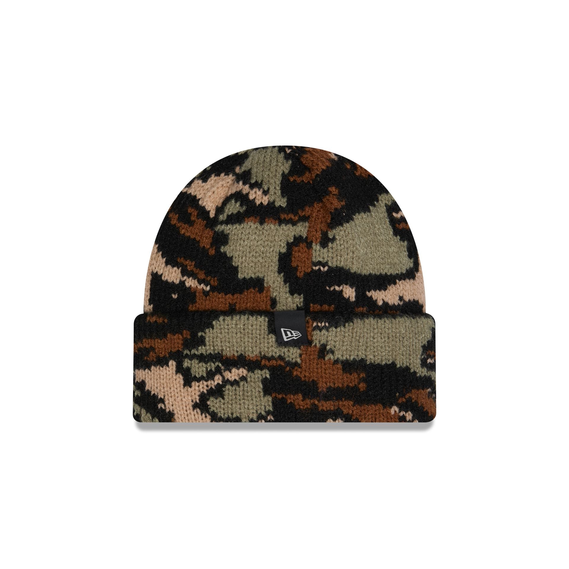 New Era Cap Jacquard Camo Cuff Knit Hat