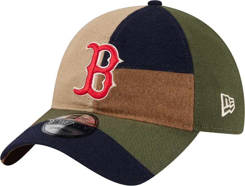Boston Red Sox Three Looms Cotton Twill Patchwork 9TWENTY Adjustable Hat