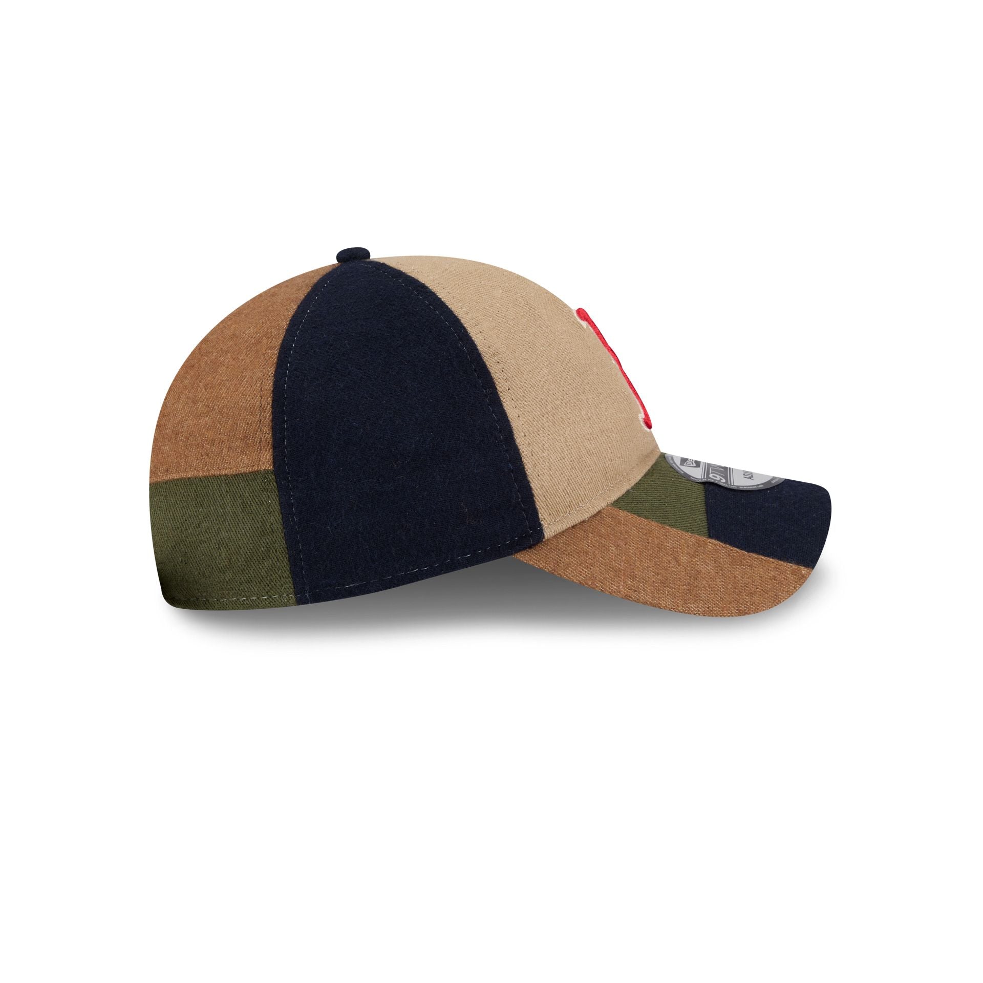 Boston Red Sox Three Looms Cotton Twill Patchwork 9TWENTY Adjustable Hat