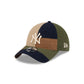 New York Yankees Three Looms Cotton Twill Patchwork 9TWENTY Adjustable Hat
