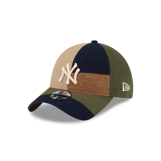 New York Yankees Three Looms Cotton Twill Patchwork 9TWENTY Adjustable Hat - New Era Cap