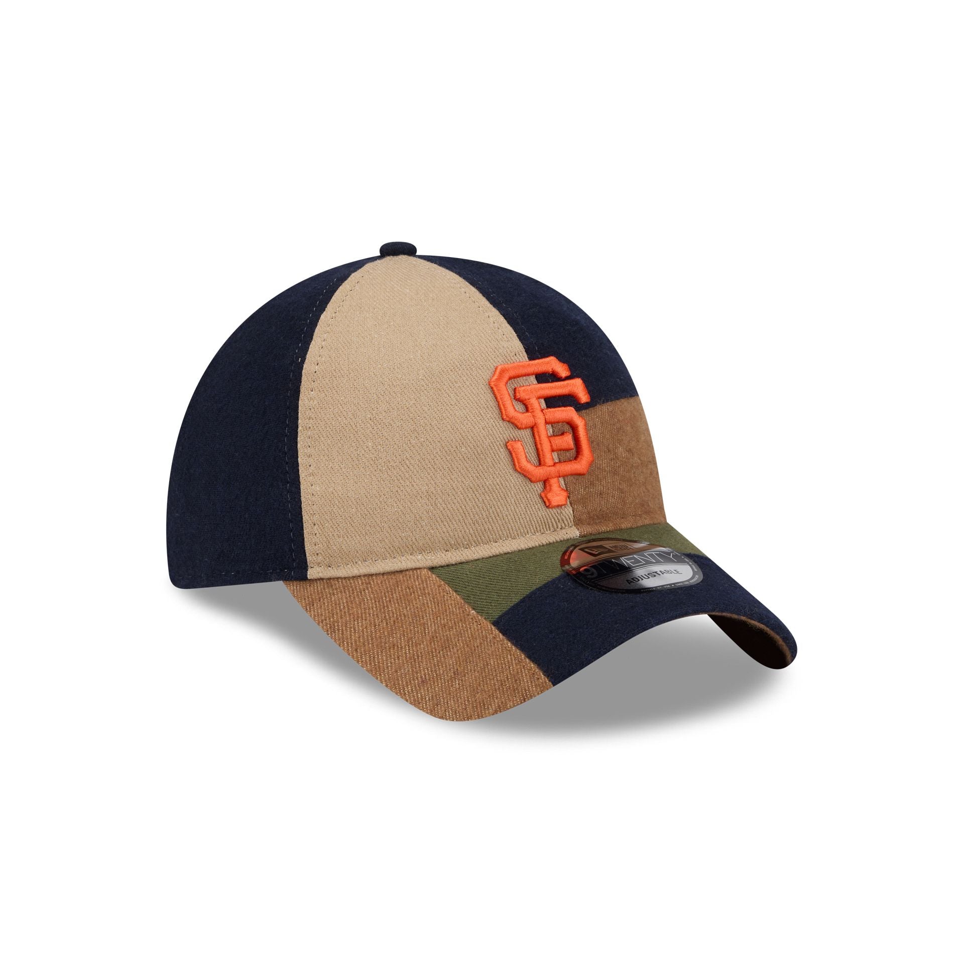 San Francisco Giants Three Looms Cotton Twill Patchwork 9TWENTY Adjustable Hat