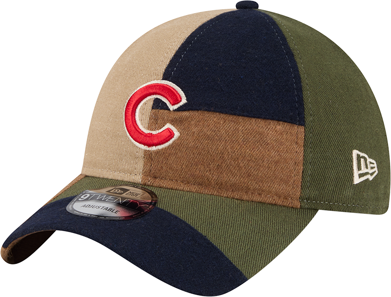 Chicago Cubs Three Looms Cotton Twill Patchwork 9TWENTY Adjustable Hat