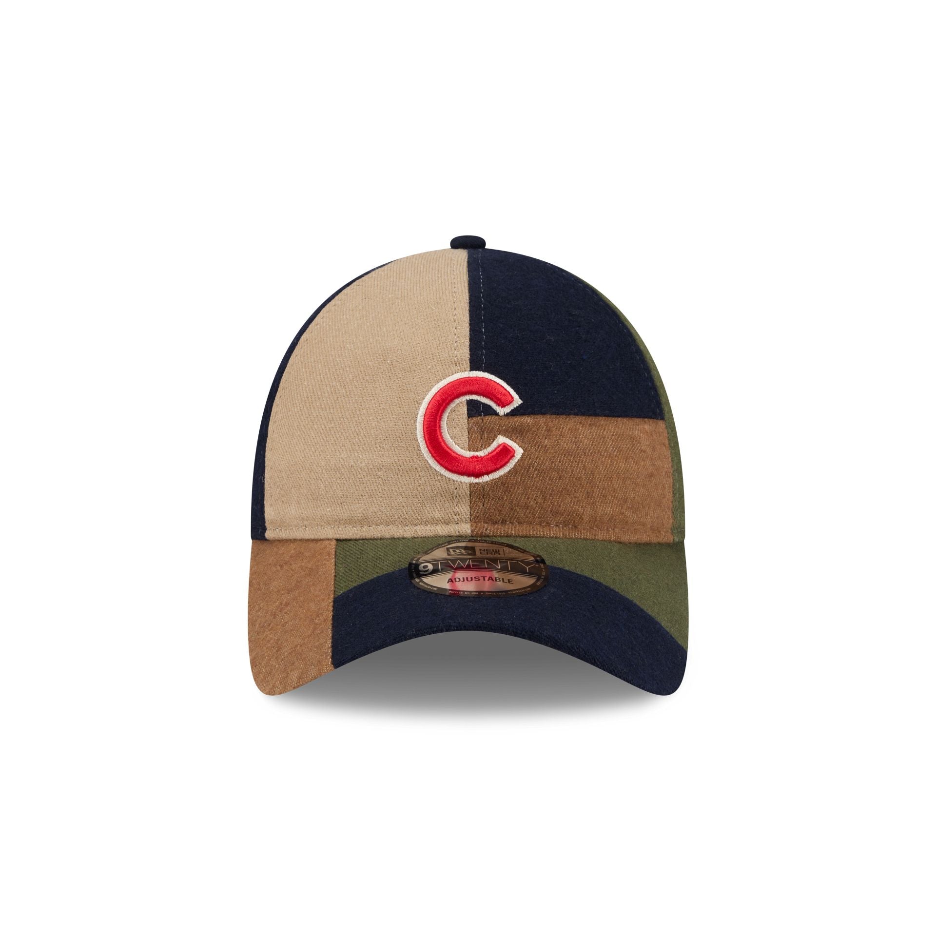 Chicago Cubs Three Looms Cotton Twill Patchwork 9TWENTY Adjustable Hat