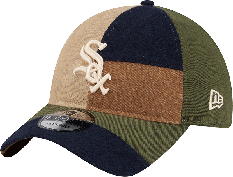 Chicago White Sox Three Looms Cotton Twill Patchwork 9TWENTY Adjustable Hat