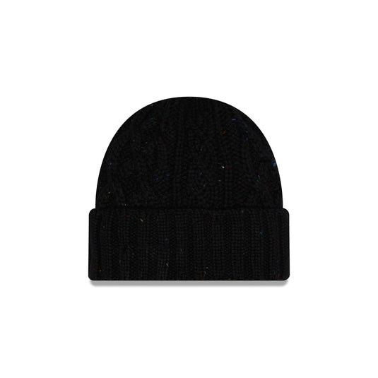 New Era Cap Speckled Black Cable Knit Hat - New Era Cap