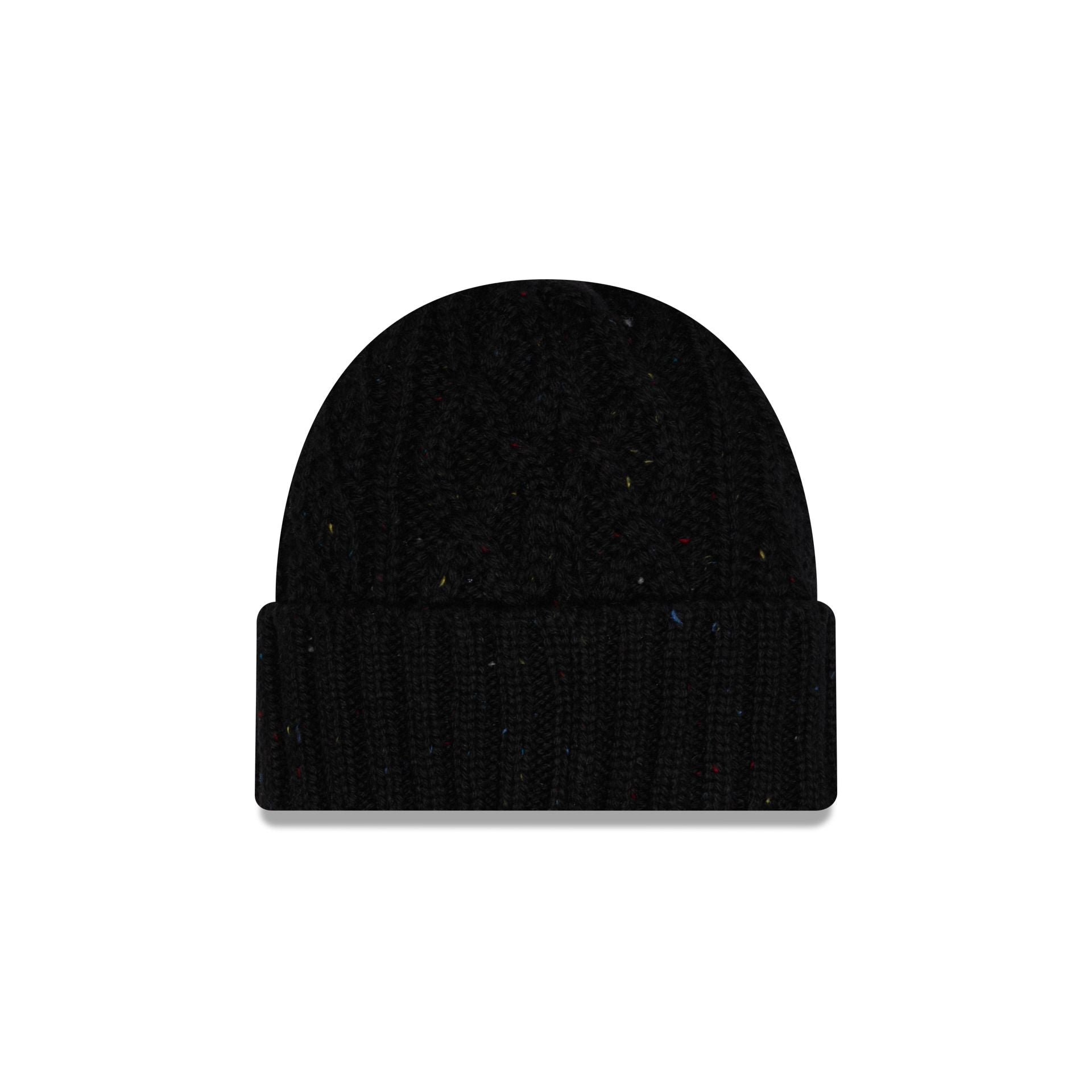 New Era Cap Speckled Black Cable Knit Hat
