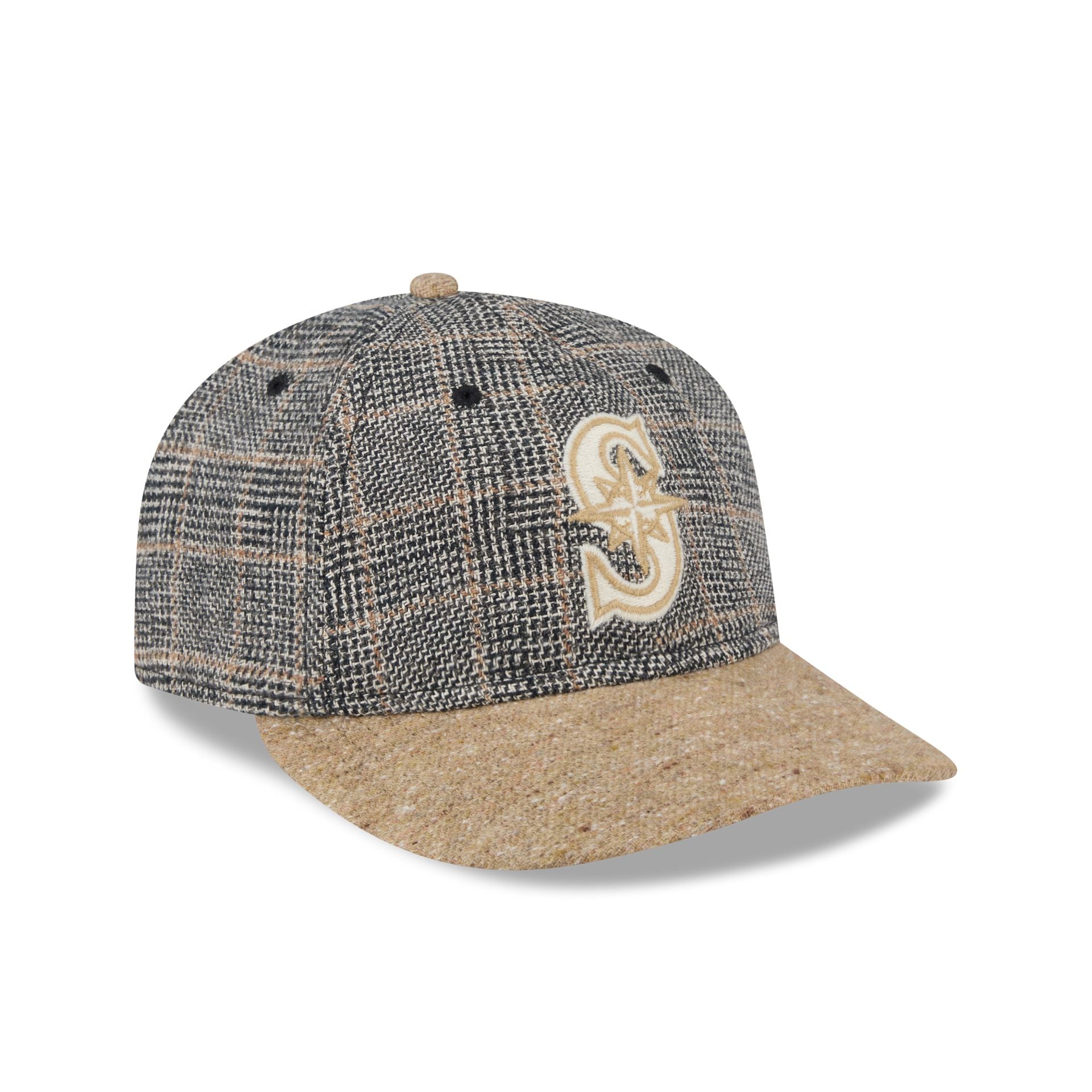 Seattle Mariners Three Looms Vintage Tweed Retro Crown 59FIFTY Fitted Hat