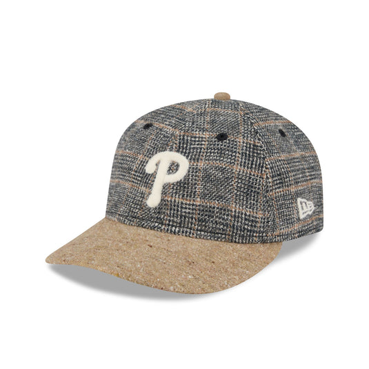 Philadelphia Phillies Three Looms Vintage Tweed Retro Crown 59FIFTY Fitted Hat - New Era Cap