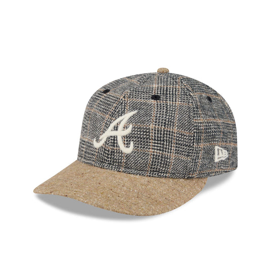 Atlanta Braves Three Looms Vintage Tweed Retro Crown 59FIFTY Fitted Hat - New Era Cap